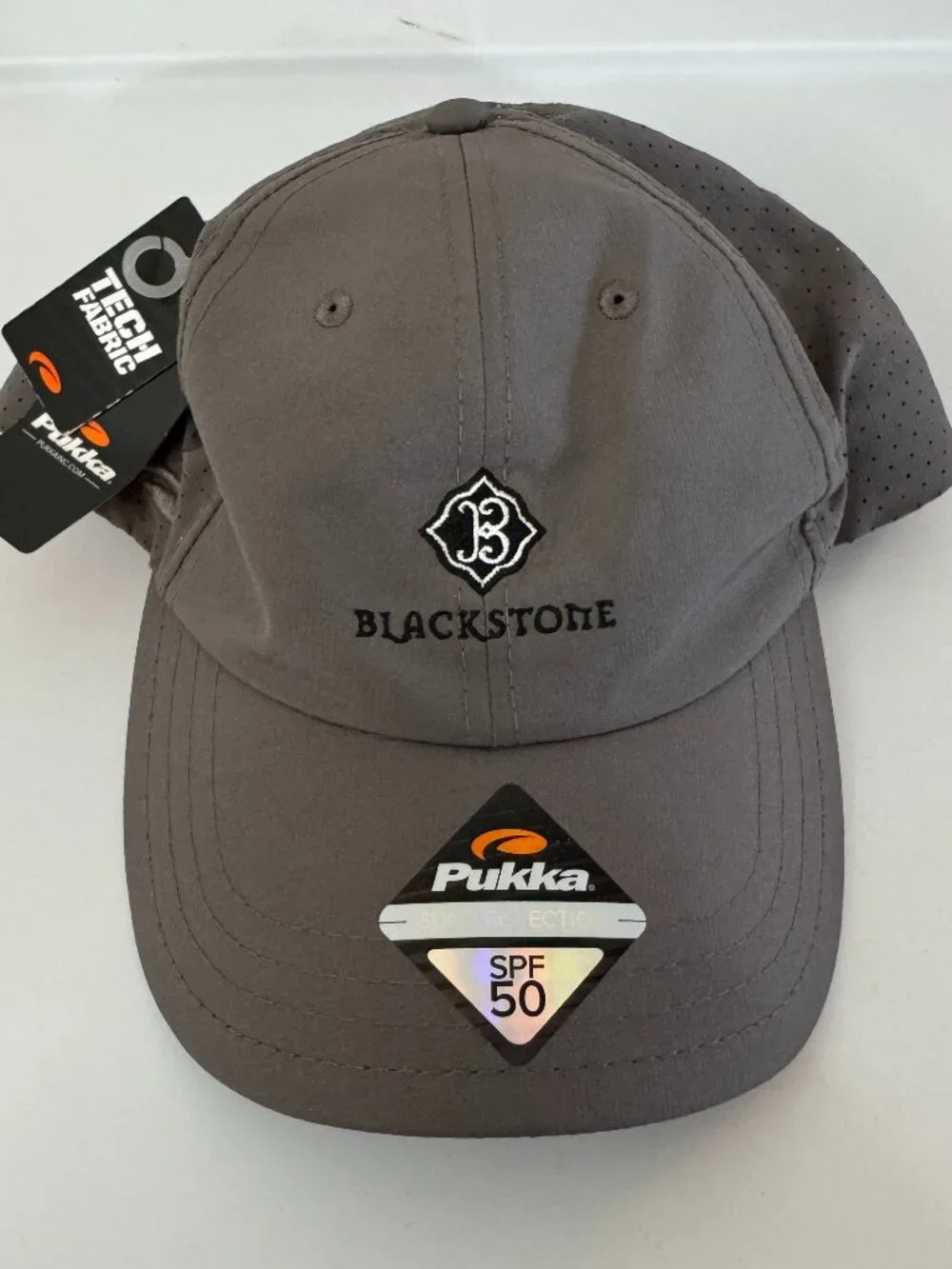 Pukka Blackstone Gray Tech Cap | SPF 50 Performance Hat | NWT